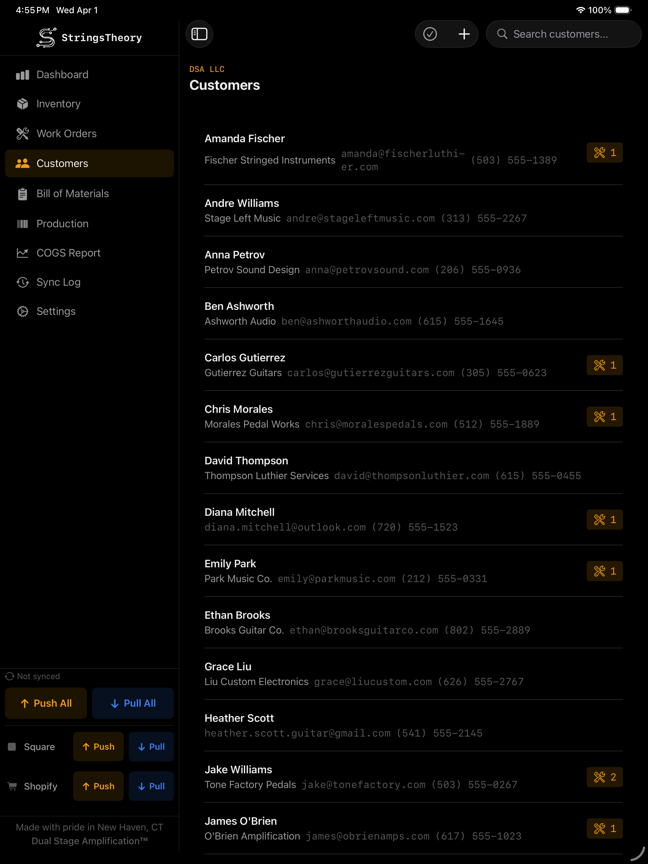 StringsTheory customers on iPad